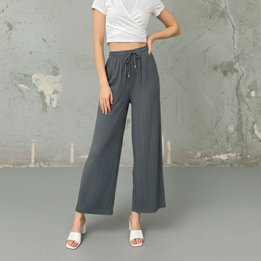 AD2603 pantalon de mujer corte ancho 9296